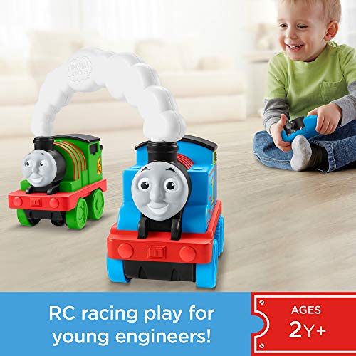 Deals Price Thomas & Friends Race & Chase RC Remote Controlled Toy Train Engines For Toddlers And Preschool Kids 2 Years And Ol - Classic Train Play Edition