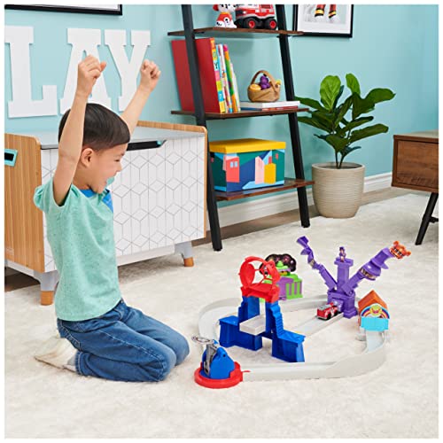 True Metal Total City Rescue Movie Track Set With Exclusive Marshall Vehicle 1:55 Scale Kids Toys For Ages 3 And Up - Indoor Racing Activity Set