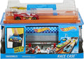Discount Race Case Track Set With 2 Hot Wheels Cars Dual Launcher For Side-By-Side Racing Storage Container Toy For Kids 4 Years Old & Up - Indoor Racing Activity Set