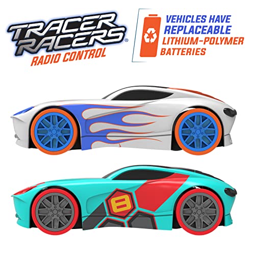 2.4 GHz Radio Control Remote Slot-Less Cordless Racing Blazin Loop Speedway Track Set With Two C - Indoor Racing Activity Set