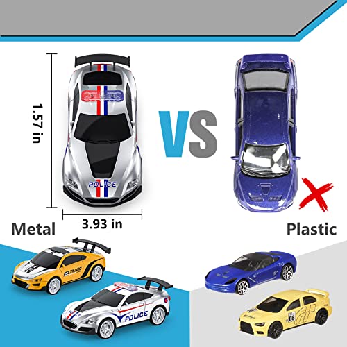 Electric High-Speed Slot Car Race Car Track Sets With 2 1:43 Scale Slot Cars And 2 Hand Controllers With Headlights And Dual Racing Toys Gifts For 6 7 8 9 10 11 12 Boys Girl - Indoor Racing Activity Set