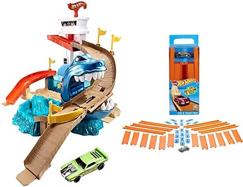 Color Shifters Sharkport Showdown Amazon Exclusive - Indoor Racing Activity Set