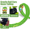 Inodoo Magic Tracks For Boys Girls Kids 144Pcs Flexible Glow In The Dark Race Track With LED Light-Up Dinosaur Race Car STEM Building Slot Car Toys well-suited Christmas Birthday Gifts For Aged 4-8 Dinosaur Race Track - Indoor Racing Activity Set