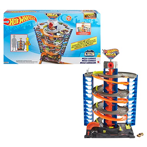 Mattel – Hot Wheels City 50 New Mega Garag - Indoor Racing Activity Set
