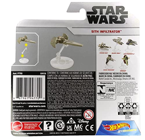 Wholesale Hot Wheels Star Wars Starships Sith Infiltrator Die Cast Vehic - Astronaut Imagination Edition