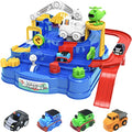 New Toddler Race Track Kids Boy Car Toys Age 3 4 Year Old Boys Girls Preschool Puzzle Rail Car Adventure City Rescue Game Parking Garage Playset Birthday Educational Gifts For Kids Ages 3 4 5 6 Years Old - Indoor Racing Activity Set