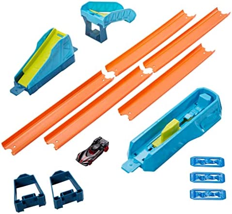 Track Builder Pack Assorted Curve Parts Connecting Sets Ages 4 And Older - Indoor Racing Activity Set