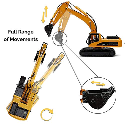 Excavator Toy Trucks Construction Toys Excavator Toys For Boys Diecast Metal Truck Toy Kids Tractor Toys 1:40 Scale Great Toddler Toys For 8 Year Old Boys And U - Construction Vehicle Activity Set