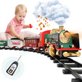 Train Set – Rechargeable Battery And Remote – Around The Christmas Tree With Water Steam Music & Lights – Electric Train Toy Gift Toys For Age 3 4 5 6 7 8+ Kids Toddlers 2022 Remote Control Train Se - Classic Train Play Edition
