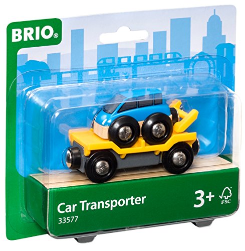 Promo World – 33577 Car Transporter 2 Piece Toy Train Accessory For Kids Ages 3 And Up - Classic Train Play Edition