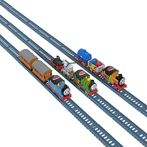 Thomas & Friends Motorized Talking Thomas Engine With Annie & Clarabel Battery-Powered Toy Train With Character Sounds And Phra - Classic Train Play Edition
