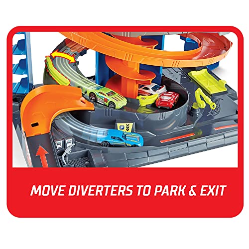 Mattel – Hot Wheels City 50 New Mega Garag - Indoor Racing Activity Set