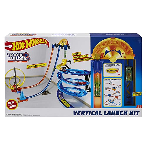 Track Builder Vertical Launch Set 50 Inches High 3 Stunt Configurations Ages 6 To 10 3M Command Strips Amazon Exclusive - Indoor Racing Activity Set