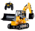 8 Channel Full Functional RC Excavator Backhoe Loader Battery Powered Electric RC Remote Control Construction Tractor With Lights & Sound TR-119 - Construction Vehicle Activity Set