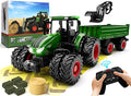 Top 10 Remote Control Tractor Toy Kids RC Tractor Set & Truck And Trailer Front Loader – Metal Car Head/8 Wheel/ Light Toddlers Farm Vehicle Toys For 2 3 4 5 6 7 8 9 Year Old Boys Christmas Birthday Gif - Construction Vehicle Activity Set
