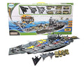 Deals 33 Inch Aircraft Carrier With Soldiers Jets Military Vehicles (18 Fighter Jets) - Construction Vehicle Activity Set