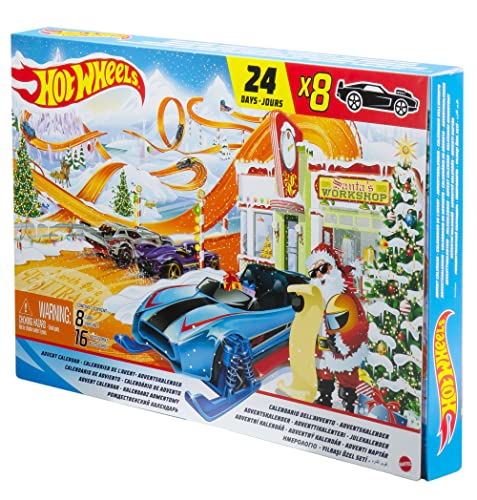 Top 10 2021 Advent Calendar With 24 Surprises That Include 8 1:64 Scale Vehicles & Other Cool Accessories Plus A Play Pane Mat For Collectors & Kids 3 Years Old & Up - Indoor Racing Activity Set