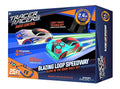 2.4 GHz Radio Control Remote Slot-Less Cordless Racing Blazin Loop Speedway Track Set With Two C - Indoor Racing Activity Set