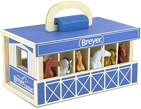Top 10 Horses Unicorn Magic Wooden Stable Playset With 6 Unicorns 6 Piece Playset 6 Stablemates Unicorns Included 6 H X 9 L X 2.5 D 1:32 Scale Model 59218 Multicolo - Construction Vehicle Activity Set