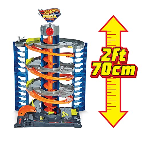 Mattel – Hot Wheels City 50 New Mega Garag - Indoor Racing Activity Set