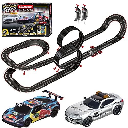 Wholesale GO 62543 DTM Power Run Electric Powered Slot Car Racing Kids Toy Race Track Set Includes 2 Hand Controllers And 2 DTM Cars In 1:43 Scal - Indoor Racing Activity Set