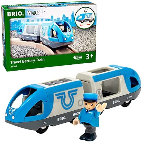 Cheap RIO World – 33506 Travel Battery Train 3 Piece Train Toy For Kids Ages 3 And Up - Classic Train Play Edition