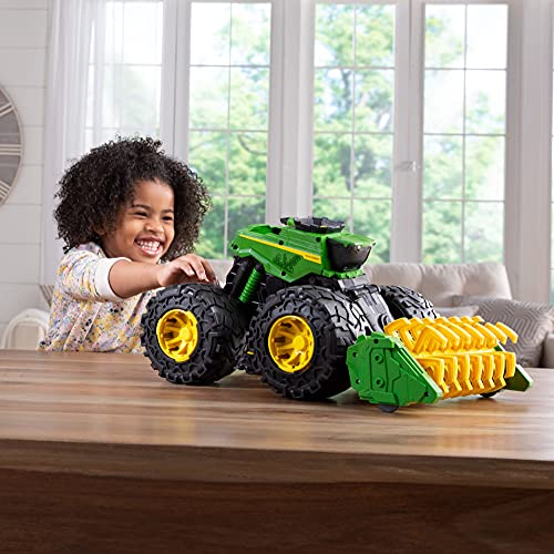 Toddler Toys Monster Treads Super Scale Combine Toy Set With 2 Extra Monster Treads Vehicles Ages 3+ G - Construction Vehicle Activity Set