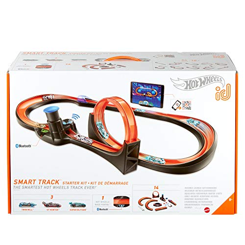 Promo Hot Wheels Id Smart Track Starter Kit With 3 Exclusive Cars Track Pieces And Hot Wheels Race Portal For Physical & Digital Play Gift For Kids Ages 8 Years Old & Up - Indoor Racing Activity Set