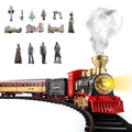 Cheap Train Sets With Steam Locomotive Engine Cargo Car And Tracks Battery Powered Play Set Toy W/ Smoke Light & Sounds For Kids Boys & Girls 3 4 5 6 7 Years Old - Classic Train Play Edition