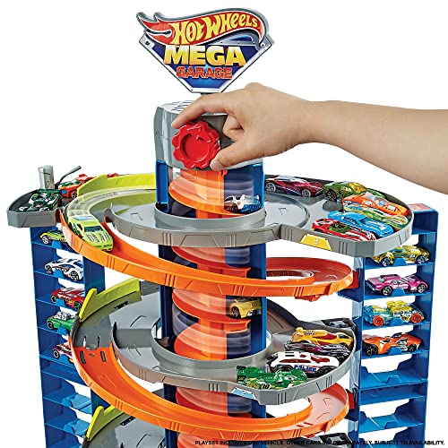 Mattel – Hot Wheels City 50 New Mega Garag - Indoor Racing Activity Set