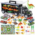 Dinosaur Toys For Kids 3-5 Dinosaur Truck Carrier Transport Truck Dinosaurs Toys For Boys And Girls 3 4 5 6 Years Old With Dino Eggs 23 Pcs Kids Toys Dinosaur - Indoor Racing Activity Set