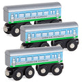 Toys 3 Pcs Large Wooden Railway Express Coach Cars Fits Thomas The Tank Engine Brio Chuggington Wooden Train - Classic Train Play Edition